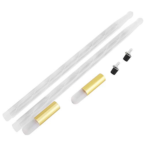2 piezas de baquetas para batería con luces LED que se encienden con el movimiento, modelo 5A, ideales para eventos nocturnos a gran escala miniatura 7