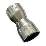 Photo Gallery wenyouya strumento per la punta della stecca da biliardo in acciaio inox, con doppia estremità e tagliente (45 x 22 mm), design compatto per una facile adesione al gesso, argento/grigio (argento) Photo Gallery wenyouya strumento per la punta della stecca da biliardo in acciaio inox, con doppia estremità e tagliente (45 x 22 mm), design compatto per una facile adesione al gesso, argento/grigio (argento)