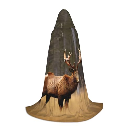 Cape médiévale imprimé ours costume pour cosplay et Halloween