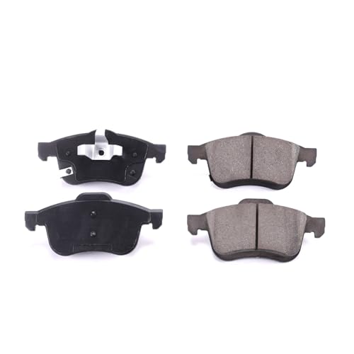 Image of PowerStop Front Brake Pads for Fiat 500L 2014-20 - Z17 Ceramic Brake Pads with Installation Hardware, 17-1721