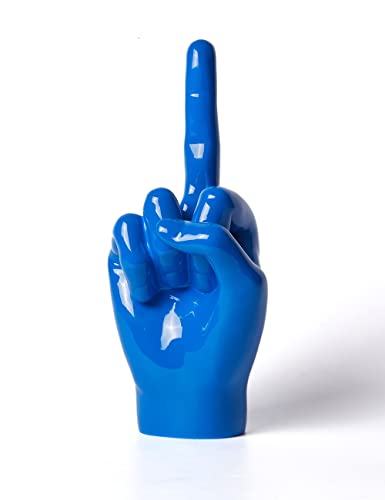 Estatua Decorativa de Mano con Gestos Azul 28 cm
