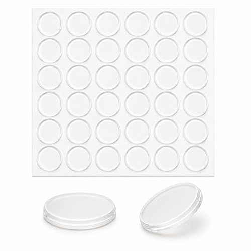 36 pcs, Coussinets antidérapants verre 20mm, Protecteur transparent