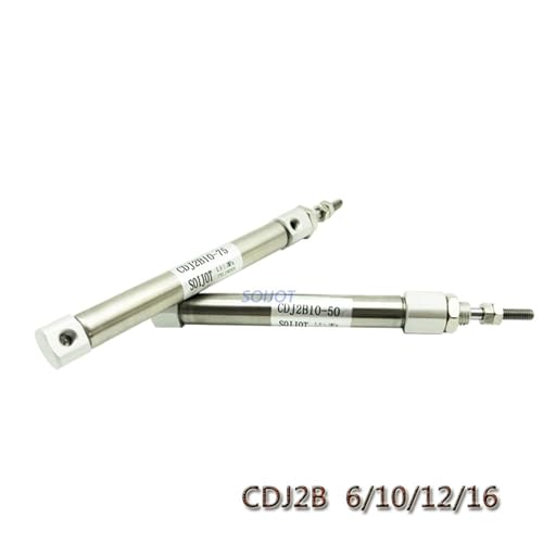 Cilindro neumático CDJ2B 12mm de doble acción con carrera de 45mm 3