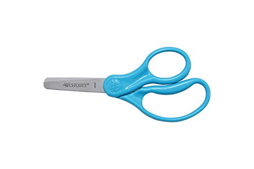 Westcott 13140 Right- and Left-Handed Scissors, Kids' Scissors, Ages 4-8, 5-Inch Blunt Tip, Assorted, 12 Pack 3 31Lkygl2wkL