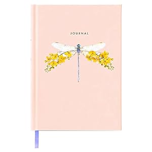 Lola Design Altrosa A5 Stoff-Tagebuch Libelle