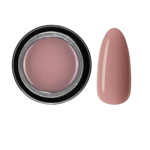 PINK MASK Builder Gel in a Pot 30g Cappuccino Nail Extension/Strengthener in a Pot Hard Gel for Nails Sculpting UV/LED Acrylic Manicure Nail Art