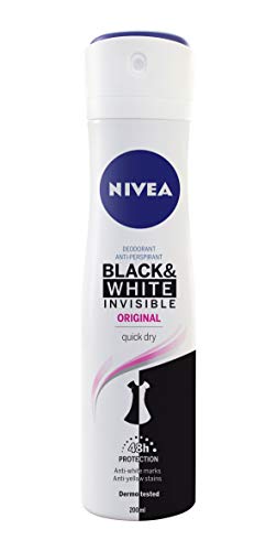 Déodorant NIVEA Black & White spray lot de 6 résout le problème des traces sur les vêtements