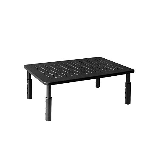 Preisvergleich Produktbild SPGHOME Monitorständer, höhenverstellbar, 3-fach höhenverstellbarer Monitorständer mit belüfteter Metallkühlung, Schreibtischablage für Laptop, Computer, PC, Drucker