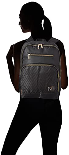Mochila casual, Poliester, Feminina, Preta