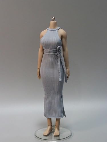 Costume de poupée à échelle 1/6 avec robe grise pour habiller les figurines féminines