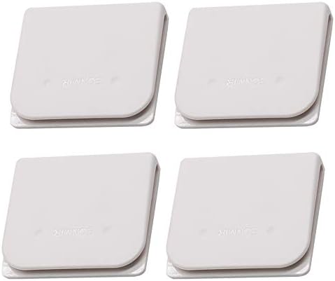 EONMIR 4 Pack Windproof Stop Protect Clips, Shower Splash Guard Curtain Clip, Self Adhesive Shower Curtain Clips Splash (White)