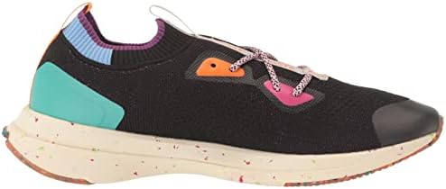 Lacoste Men's Run ECO Spin Sneaker, BLK/TRQS, 13 | Image 5