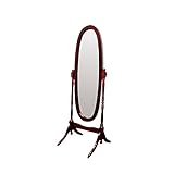 ORE International Standing Wooden Floor Mirror with Cherry Finish N4001-CH