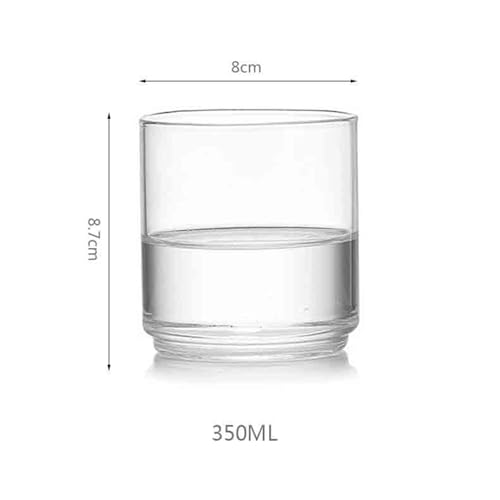 Copas de cóctel de 350 ml en vasos de vidrio borosilicato transparentes y apilables 3