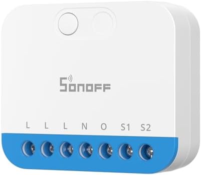 SONOFF MINI DIM Zigbee Dimmer Schalter für dimmbare LED, elektronische Trafos, Glüh- & Halogenlampen, Zigbee 3.0, Neutralleiter erforderlich, Leistungsmessung, kompatibel mit Alexa