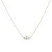 Mevecco Gold Dainty Evil Eye Necklace for Women,14K Gold Plated Cute Tiny Solitaire Cubic Zirconia Protection Boho Evil Eye Minimalist Simple Necklace for Teen Girls