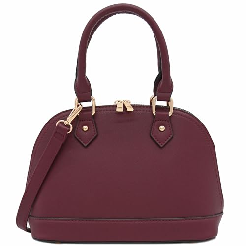 Image of Zip-Around Saffiano Classic Dome Satchel