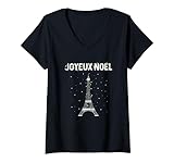 Photo Gallery joyeux noel parigi francese torre eiffel natale maglietta con collo a v Photo Gallery joyeux noel parigi francese torre eiffel natale maglietta con collo a v