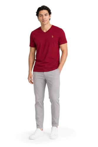 Image of U.S. Polo Assn. Men's Solid V‑Neck T-Shirt