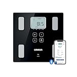 OMRON VIVA, bilancia pesapersone digitale per misurare peso, grasso viscerale, muscoli, metabolismo, BMI con risultati precisi e sincronizzazione Bluetooth tramite app OMRON Connect