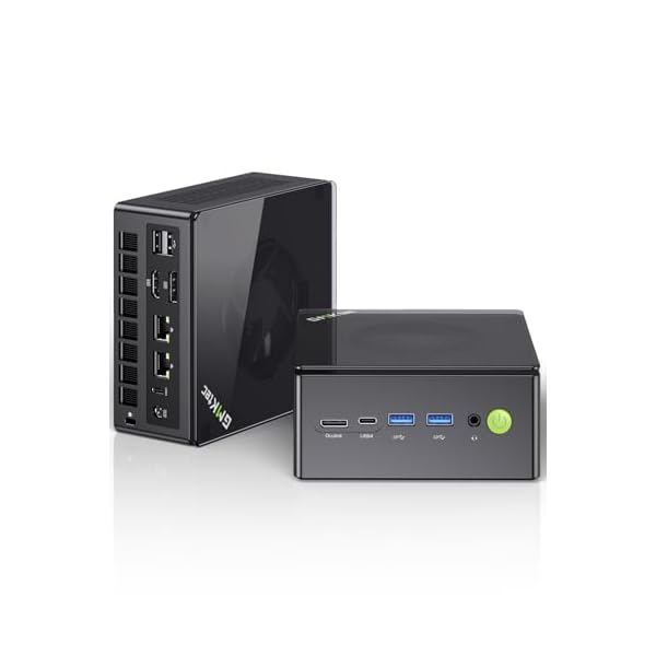 GMKtec Gaming Mini PC AMD Ryzen 7 8845HS (Turbo 5.1GHz) 32GB DDR5 2TB PCIe 4.0 SSD Windows 11 Pro Desktop Computers Dual NIC LAN 2.5G, WiFi 6, USB3.2, USB-C 4.0, BT5.2, DP, HDMI, Dual Fan K8 Plus