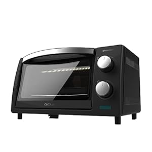 Cecotec 02224 Bake&Toast 1000 tafelbroodroosteroven 10 l grijs, 800 W, dubbele glazen deur en roestvrijstalen afwerking,10L | 800 W,grijs.