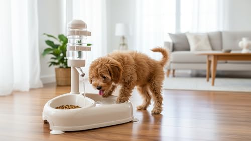 Distributeur d'eau pour chien EMUKOEP réglable avec ventouses - 5