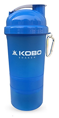 Image of Kobo Shaker Sipper Bottle 400 ml with 2 Compartment (Imported)