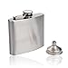 Amindz Juego de 2 Piezas Petacas de Licor Acero Inoxidable,140ml/5oz,Petaca con Embudo,Frasco Portátil de Bolsillo para Licor,Frasco de Whisky para Viajes Escalada