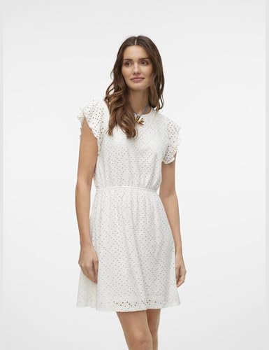 Robe courte VERO MODA Vmtassa à volants romantiques et coupe fluide - 2