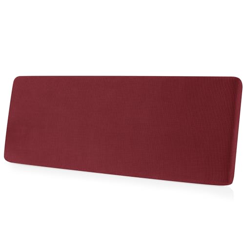 Image of Chunyi Jacquard Polyester Spandex Cushion Slipcover (Sofa Cushion, Wine)