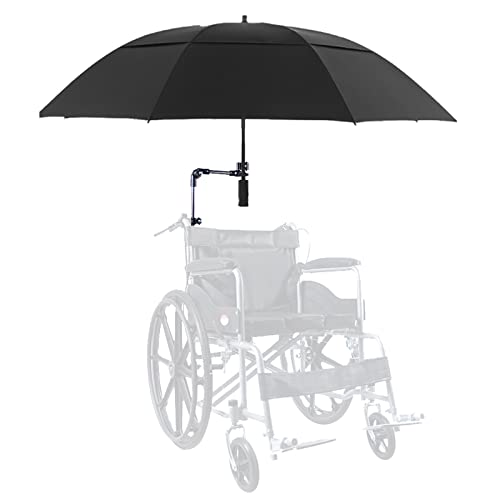 Motorcycle Umbrella Mobility Sun ShadeWheelchair Sun and Rain Cover, Folding Umbrella Canopy for Protection and Weather Resistance, Compatible with Most Wheelchairs