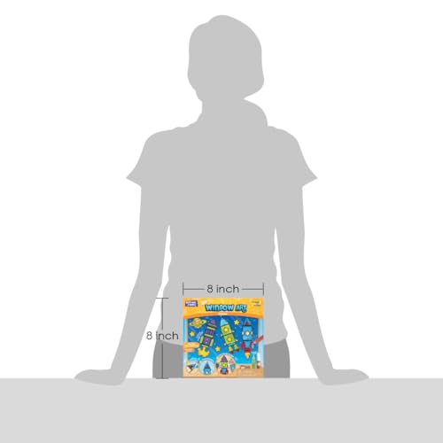 Imagimake Window Art - Rocket - 16 Pieces Glass Painting Set - Astronaut, Rover, Space Designs - Craft Kit for Boys & Girls 5 Years & Above, Multicolor