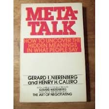 Paperback Meta-talk; guide to hidden meanings in conversations Book