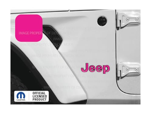 Decal Mods Fender Jeep Fender Flat Overlay Decal Graphic fits Jeep Wrangler JL/JT (2018-2026) (Set of 2) Hot Pink CHOTPINK | SJ8Z3