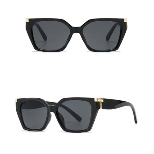 Lunettes de soleil de luxe vintage œil de chat à monture oversize - 3