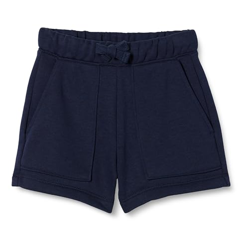 Amazon Essentials Girls French Terry Patch Pocket Shorts Navy Medium