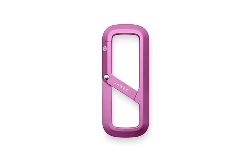 JAMES° Madison Machined Aluminum Carabiner with Dual Compartment Design to