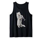 Arctic Fox Playing Clarinet Design