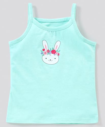 Image of KIKE New Born Baby Pure Cotton Printed Regular Fit Sando Innerwear Baniyan Kids Vest Infants Sleeveless Undershirts for Cute Boys Girls 0-24 Months Pack of 6