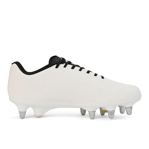 Image of Canterbury Adults Unisex Stamped Ground Break Team Soft Ground Rugby Boots White