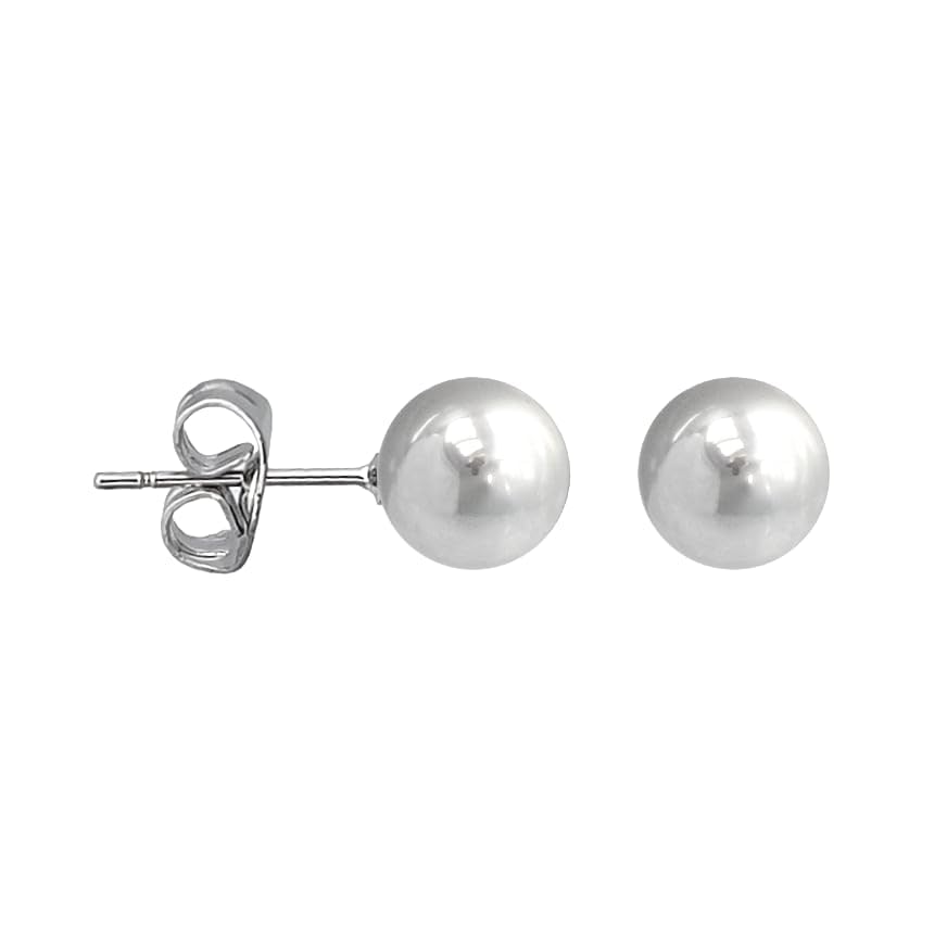 Boucles d'oreilles Mars en acier inoxydable argenté d'une rare élégance