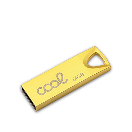 Pen Drive USB X64 GB 2.0 Cool Metal Key Dorado