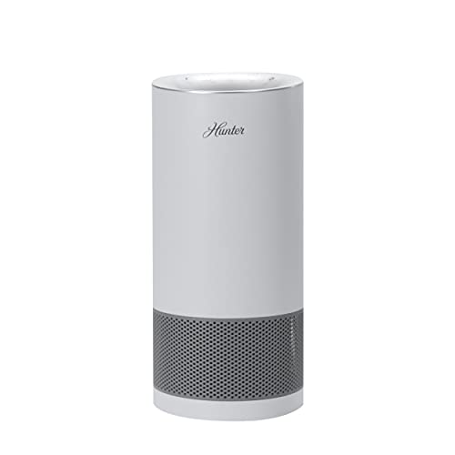 Hunter HP450UV True HEPA UVC Air Purifier, Small, White
