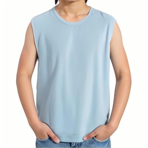 Boys Tank Tops Casual Undershirts Sleeveless Crewneck Athletic Tees Basic Solid Undershirts 2-8 Years2