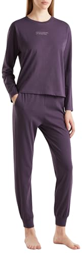 United Colors of Benetton 30963F03K Pantalone del Pigiama, Viola, L Donna