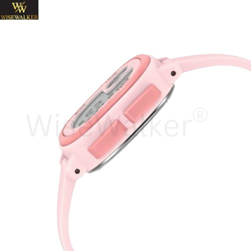 Image of WISEWALKER Kids Digital Sports Watch LCD Display with Light & Alarm Function Water Resistant Wrist Watch for Boys & Girls Unisex Watch