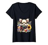 chihuahua pelo largo en venta Perfecto para cualquier persona que ama los perros chihuahua, las flores y el arte de los perros en acuarela. Muestra amor por tu chihuahua, alguien con perros increíbles. Felicidad si eres dueño de chihuahua o amante de chihuahua, fiesta de cumpleaños de