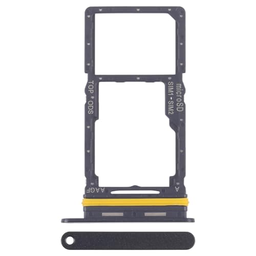 Generico Repuesto compatible con Samsung Galaxy A17 4G SM-A175F / A17 5G SM-A176B Try Tray Bandeja alojamiento porta tarjeta SIM 1 + Ranura SIM 2 o zapata para lector de memoria Micro SD (negro