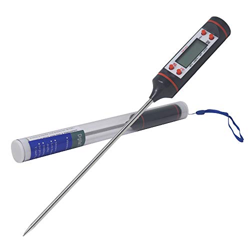TK. DILIGARM Meat Thermometer, Instant Read Thermometer Digital Cooking Thermometer, Candy Thermometer with 15cm Probe for Kitchen BBQ Meat Oil Milk